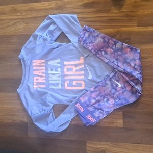 Nike Girls athletic outfit